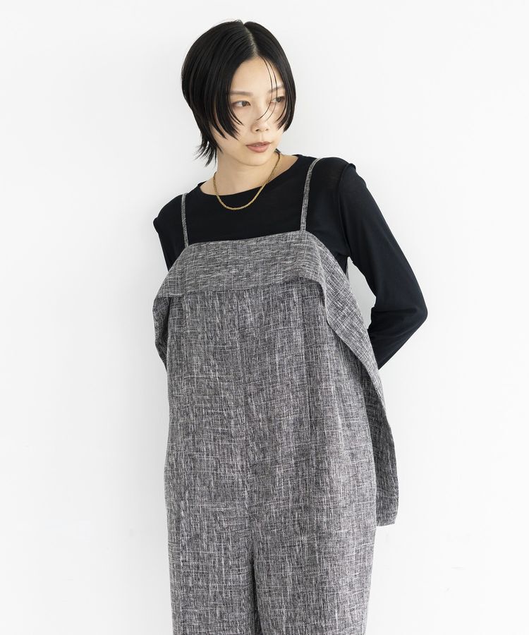 GARAGE OF GOOD CLOTHING「メランジツイードオールインワン」|オールインワン|