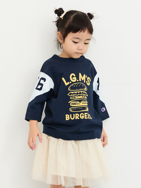 Samansa Mos2 Lagom「【Champion別注】7分袖フットボールTシャツ」|Tシャツ・カットソー|