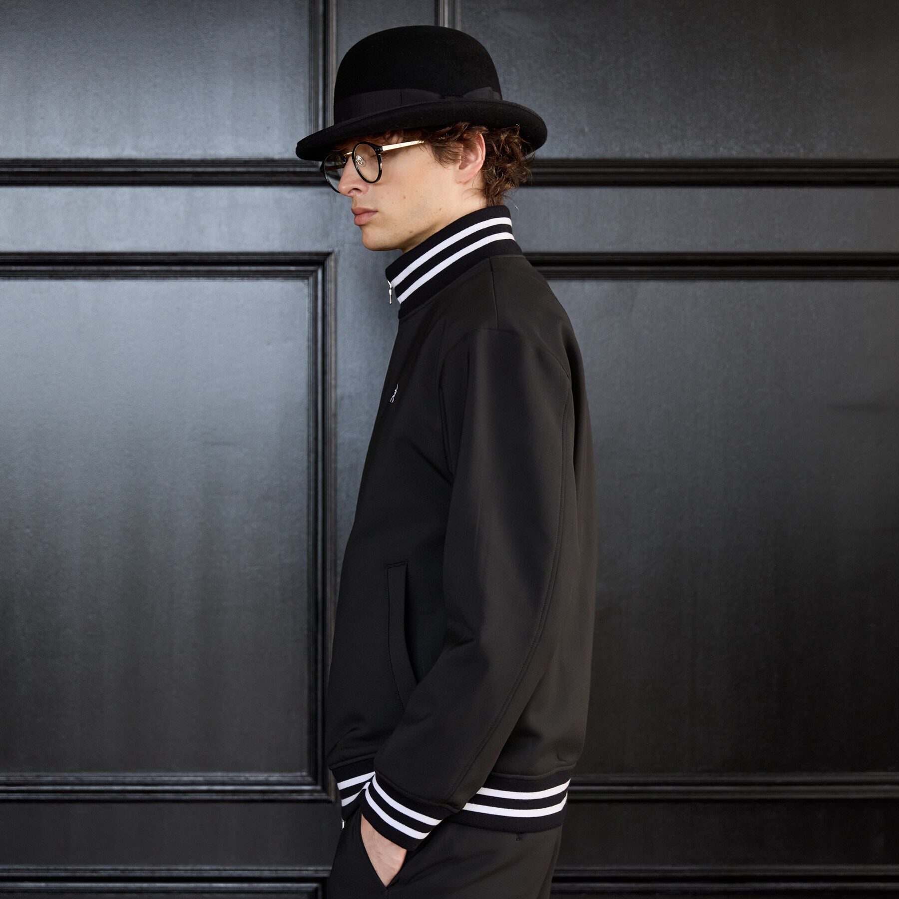 TAKEO KIKUCHI「【BOWLER HAT LABEL】ダウンファブリック トラックジャケット」|ブルゾン・スタジャン|