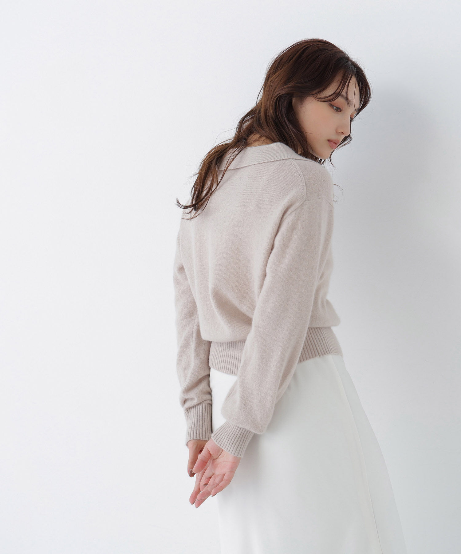  「<EC限定ｶﾗｰ:ﾗｲﾄｸﾞﾘｰﾝ><ちょうど､いい服>品よく､ゆるく｡ｽｷ」|ニット・セーター|
