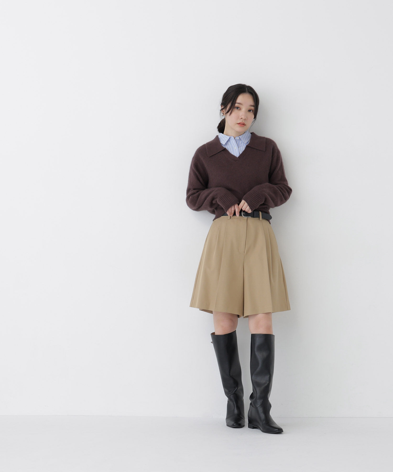  「<EC限定ｶﾗｰ:ﾗｲﾄｸﾞﾘｰﾝ><ちょうど､いい服>品よく､ゆるく｡ｽｷ」|ニット・セーター|
