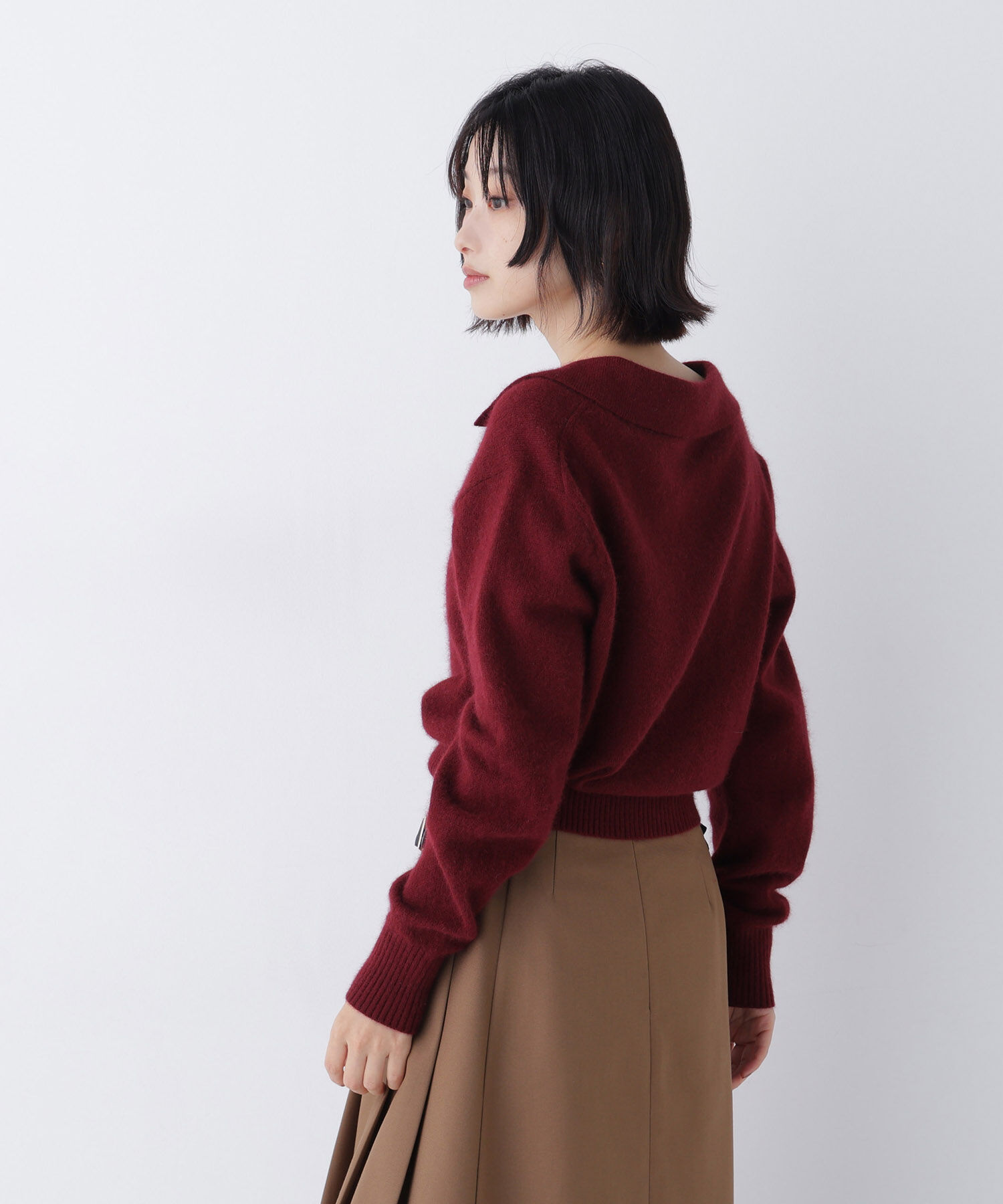  「<EC限定ｶﾗｰ:ﾗｲﾄｸﾞﾘｰﾝ><ちょうど､いい服>品よく､ゆるく｡ｽｷ」|ニット・セーター|