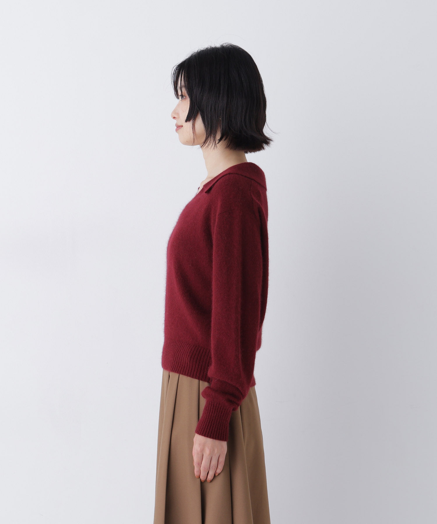  「<EC限定ｶﾗｰ:ﾗｲﾄｸﾞﾘｰﾝ><ちょうど､いい服>品よく､ゆるく｡ｽｷ」|ニット・セーター|