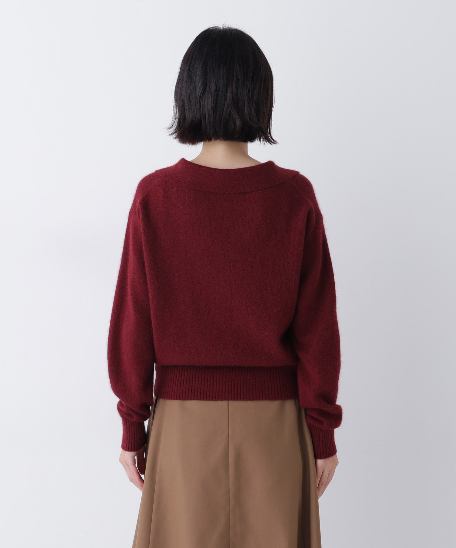  「<EC限定ｶﾗｰ:ﾗｲﾄｸﾞﾘｰﾝ><ちょうど､いい服>品よく､ゆるく｡ｽｷ」|ニット・セーター|