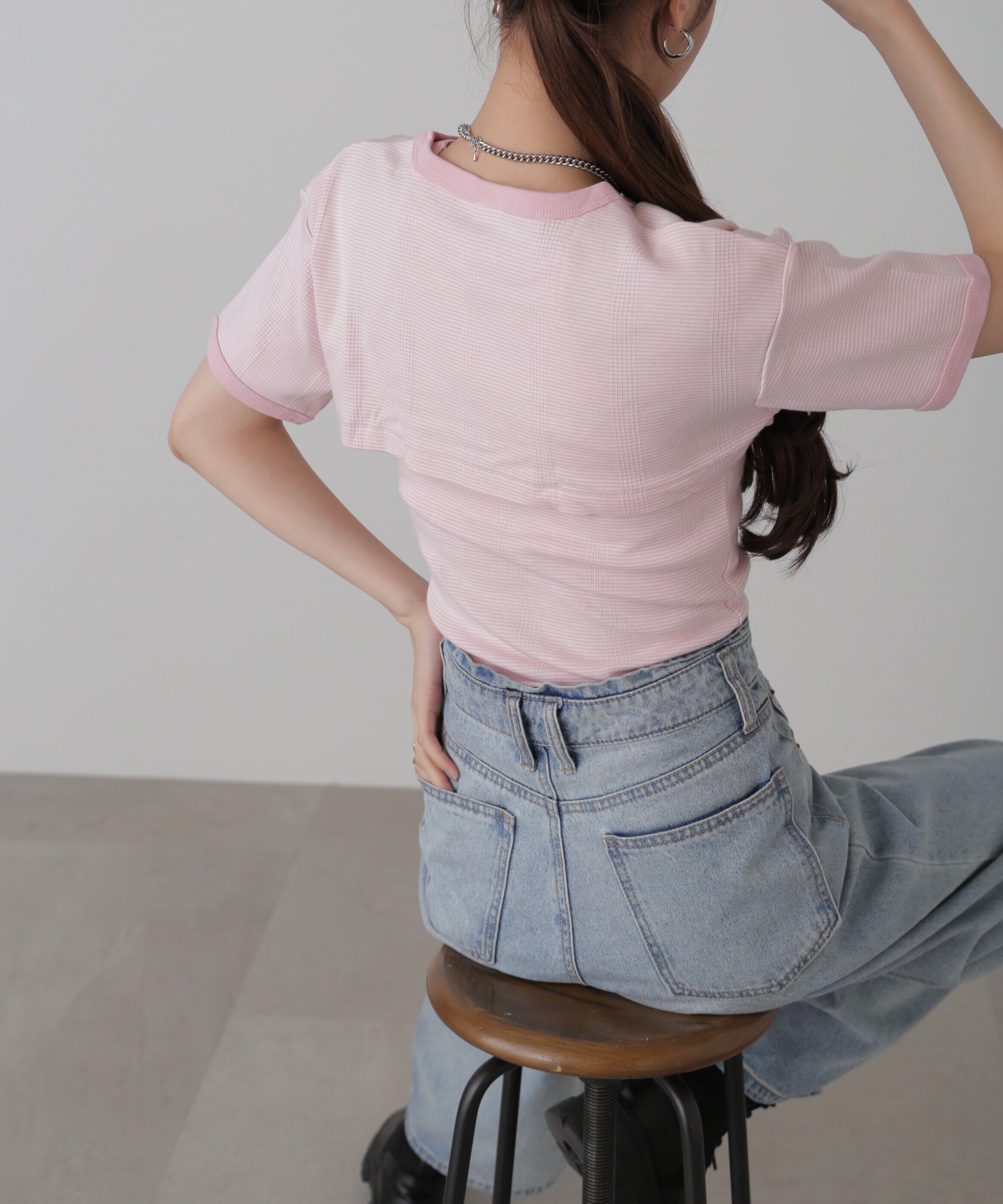  「Miller ショート丈Tシャツ」|Tシャツ・カットソー|