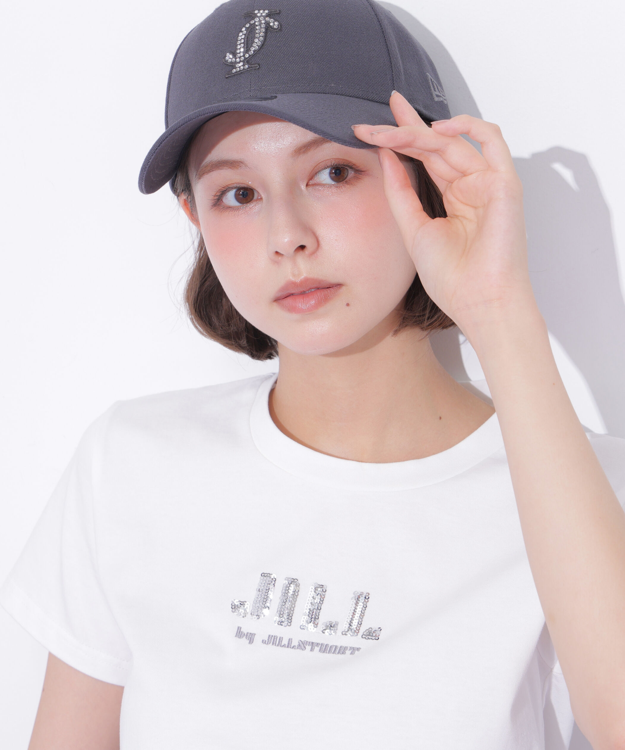  「スパンコールロゴ刺繍Tシャツ OC」|Tシャツ・カットソー|