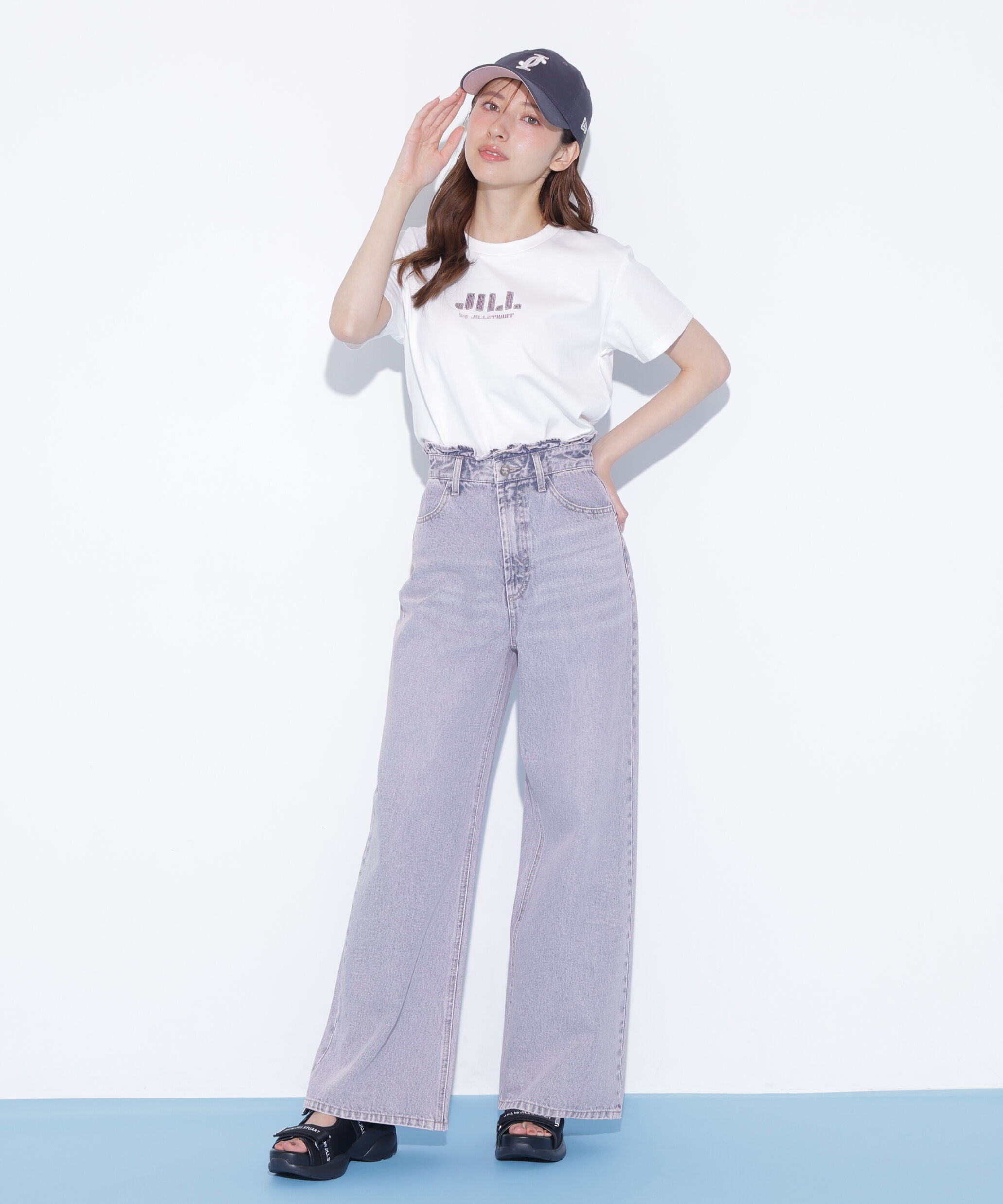  「スパンコールロゴ刺繍Tシャツ OC」|Tシャツ・カットソー|