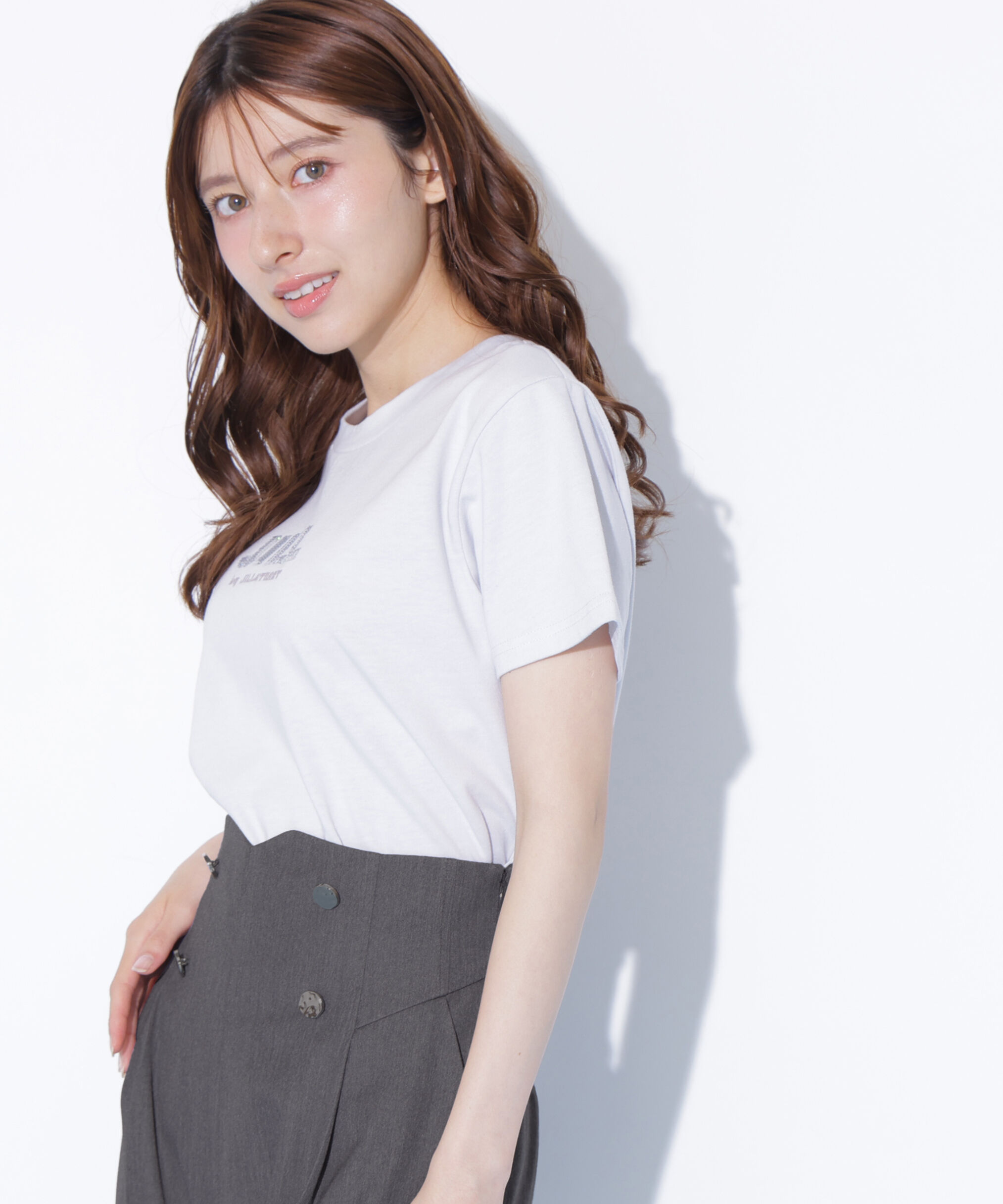  「スパンコールロゴ刺繍Tシャツ OC」|Tシャツ・カットソー|