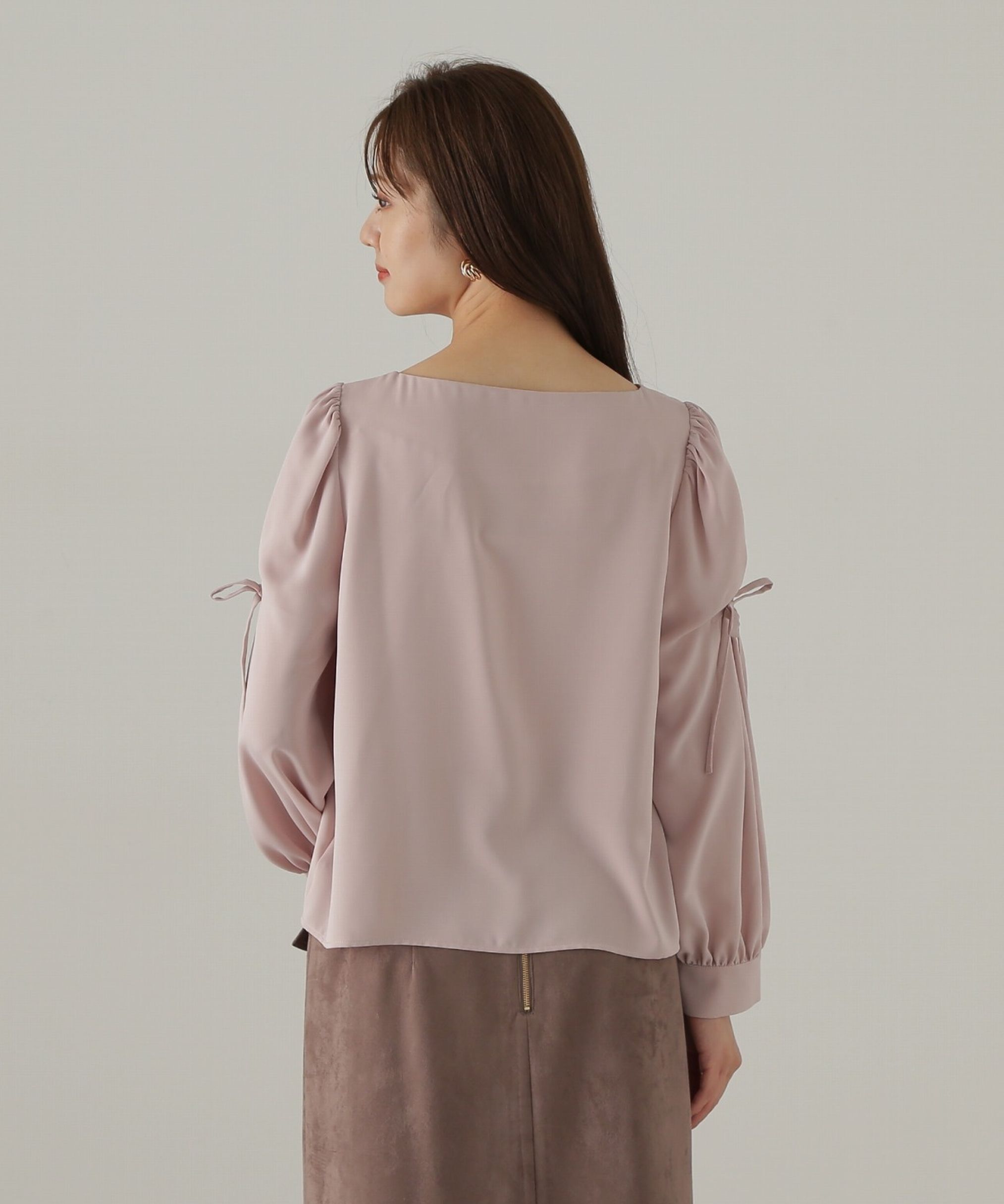 PROPORTION BODY DRESSING「タックリボンスリーブブラウス24AW」|シャツ・ブラウス|