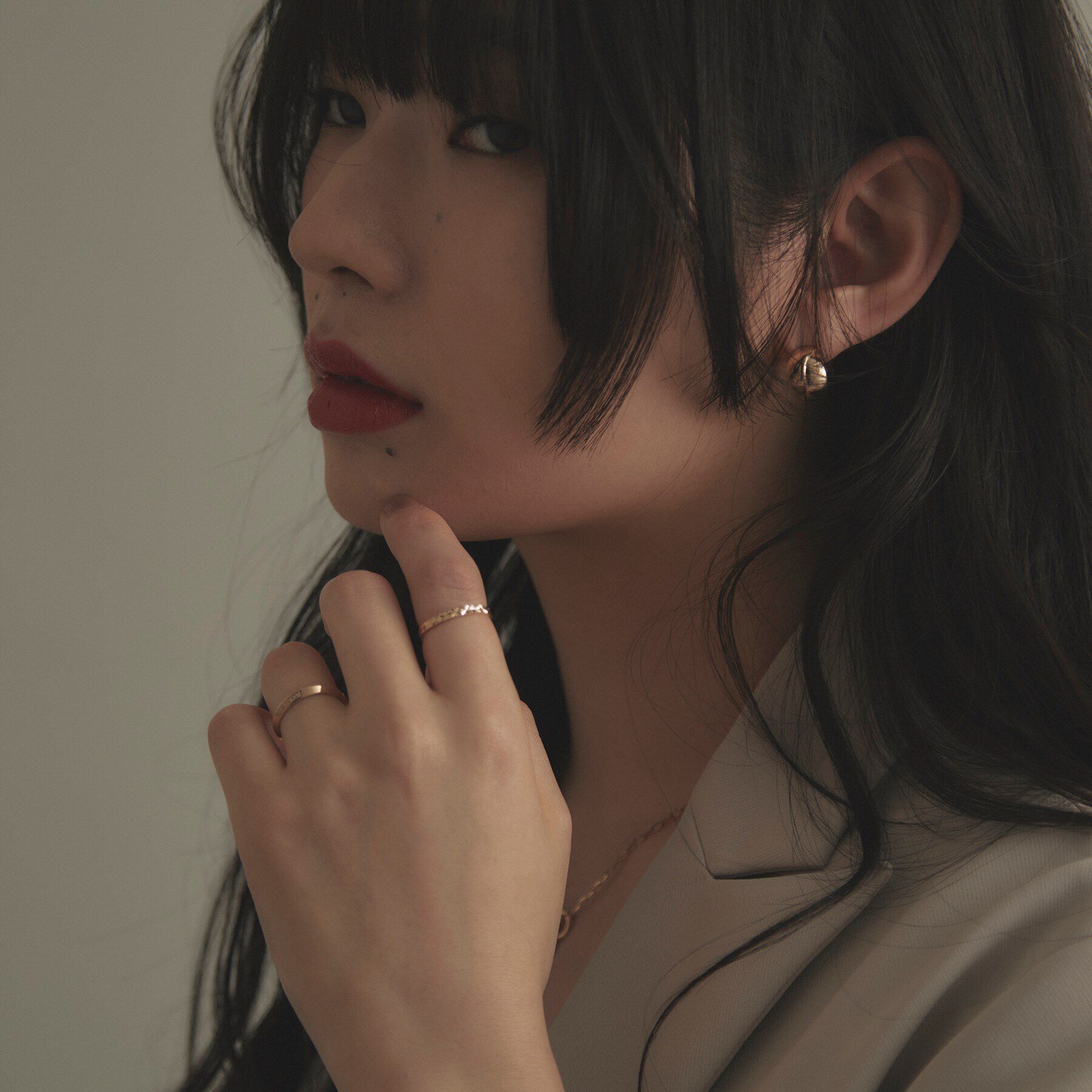 COCOSHNIK「K10カットワーク極光太 リング」|リング|