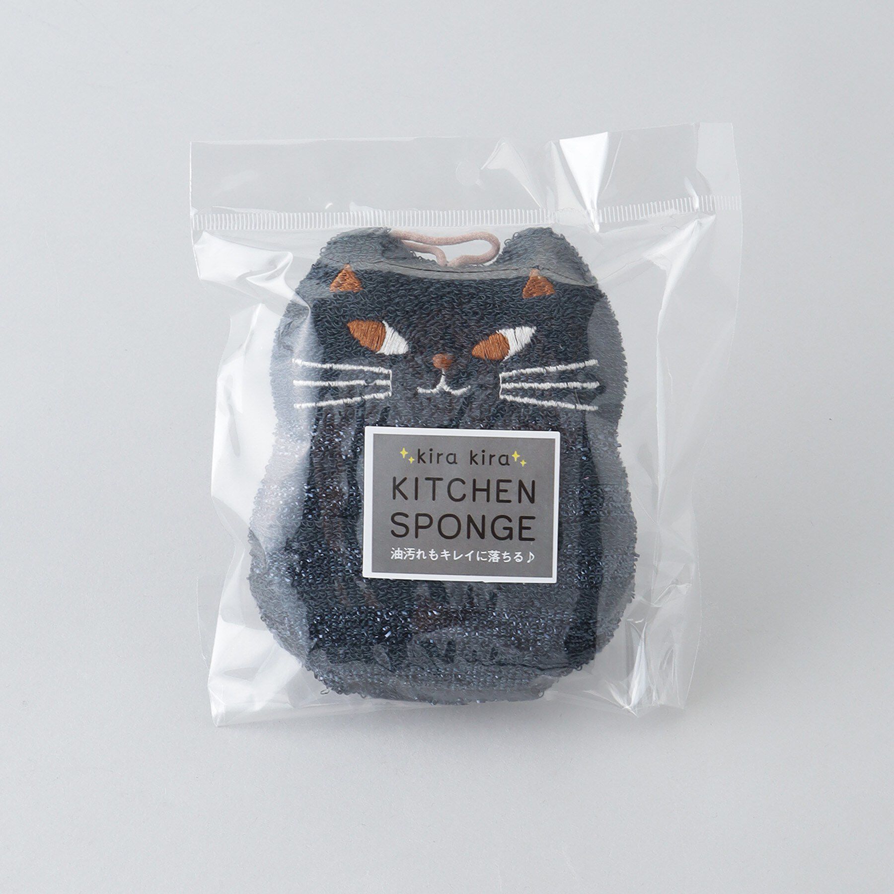 212 KITCHEN STORE「きらきらキッツチンスポンジ ネコ BK」|その他|