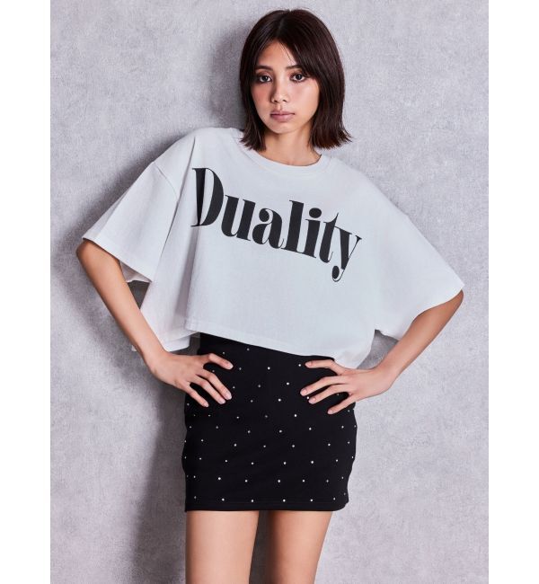 GYDA「DualityルーズショートTシャツ」|Tシャツ・カットソー|