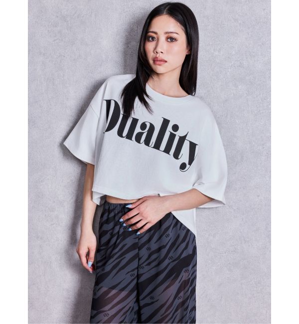 GYDA「DualityルーズショートTシャツ」|Tシャツ・カットソー|