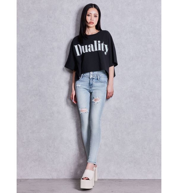 GYDA「DualityルーズショートTシャツ」|Tシャツ・カットソー|