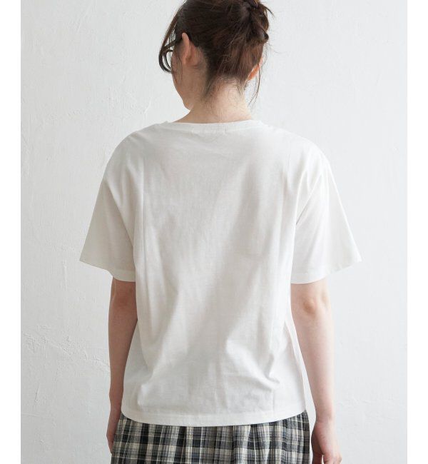 Lbc with Life「ミニロゴ刺繍Tシャツ」|Tシャツ・カットソー|