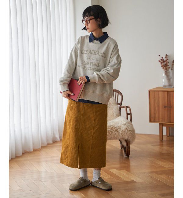 Lbc with Life「チェーンステッチ刺繍ロゴ裏毛プルオーバー」|その他|