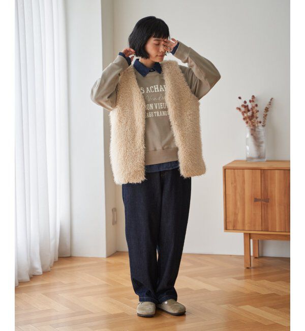 Lbc with Life「チェーンステッチ刺繍ロゴ裏毛プルオーバー」|その他|