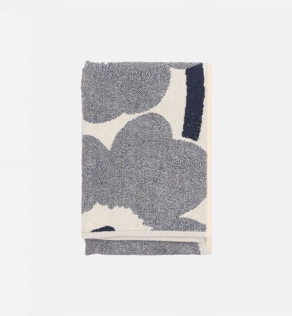 Marimekko「Unikko バスタオル 70&times;150cm」|タオル|ｵﾌﾎﾜｲﾄ&times;ﾌﾞﾙｰﾍﾞﾘｰ