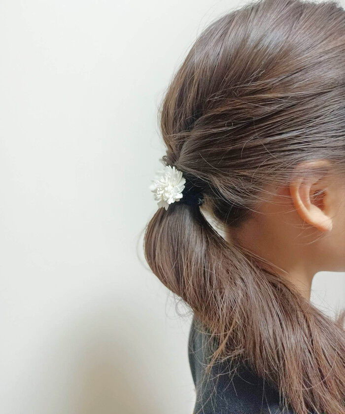 BACKYARD FAMILY「ヘアゴム キッズ おしゃれ 通販 お花 フラワー 48202102 ベラお花モチーフヘアゴム」|ヘアゴム・シュシュ|