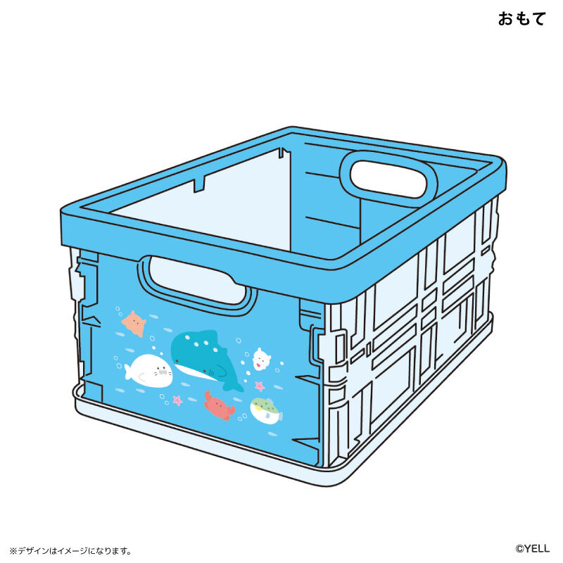 BACKYARD FAMILY「つぶらな瞳 グッズ 通販 つぶらな瞳の仲間達 折りたたみコンテナ ミニ 折りたたみミニコンテナ」|その他|