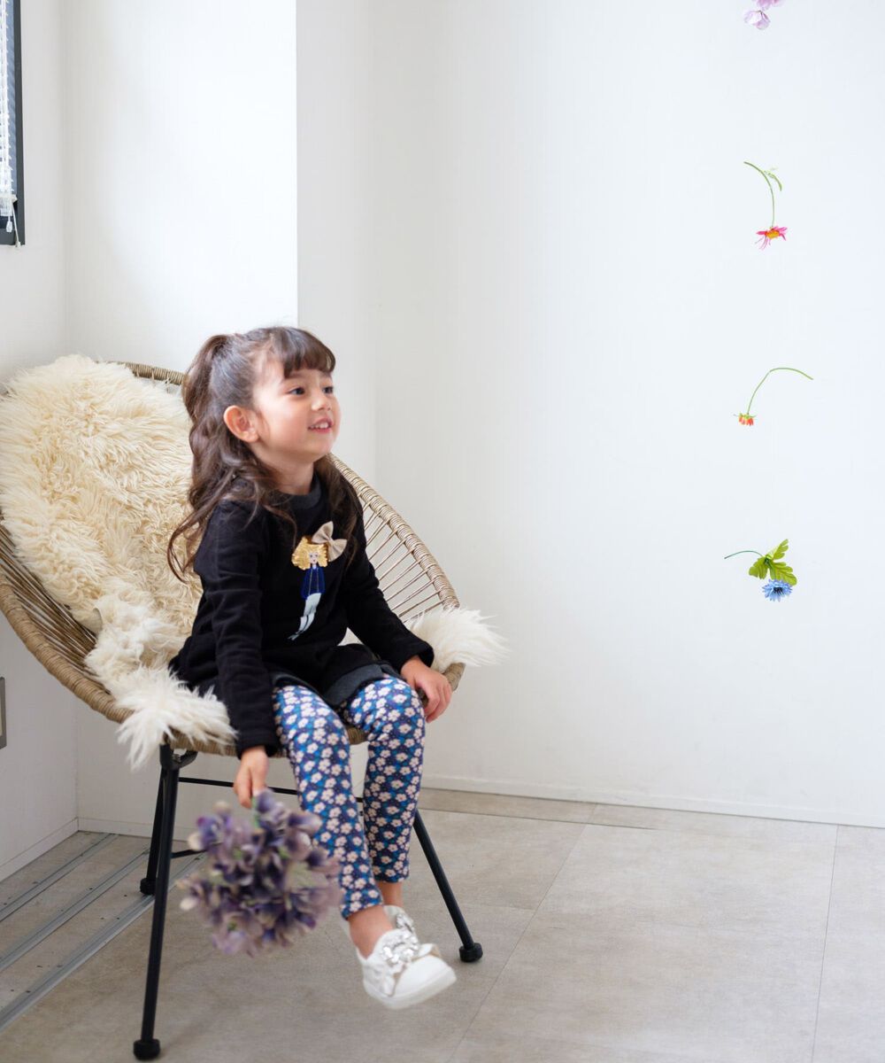 BACKYARD FAMILY「Rora 子供服 レギンス 通販 ルピナ スパッツ パンツ ズボン 小花柄 女の子 女子 子供」|レギンス・スパッツ|