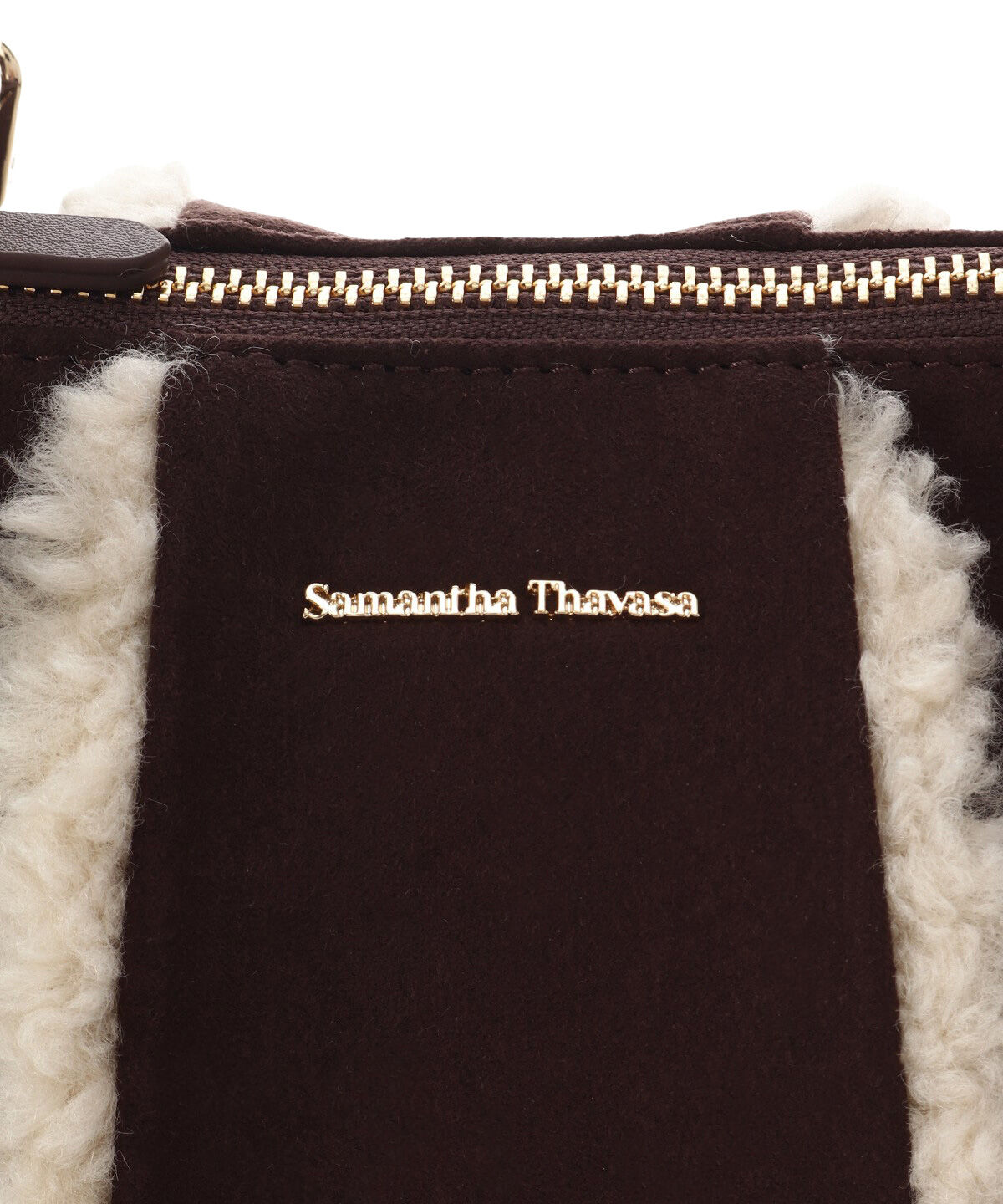 Samantha Thavasa「ムートン調タックデザインソフトレザーハンドバッグ」|ハンドバッグ|