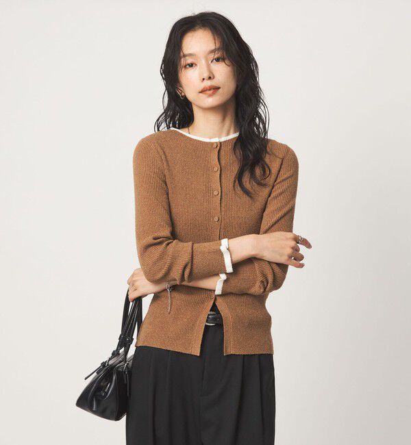 UNITED ARROWS green label relaxing「ハイショク リブ ニット カーディガン」|カーディガン|