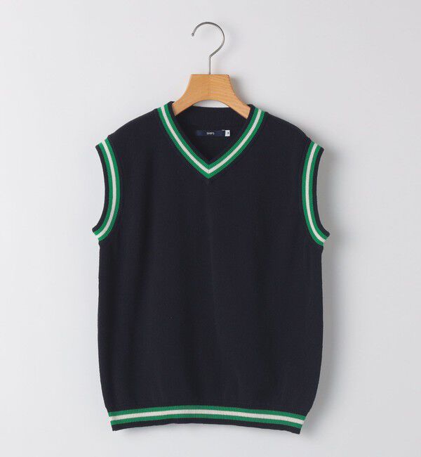 SHIPS KIDS「SHIPS KIDS:100～125cm / ニット ベスト」|ベスト・ジレ|ネイビー