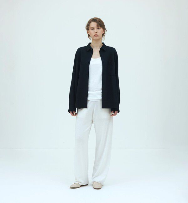 GALERIE VIE「コットンカシミヤ イージーストレートパンツ」|その他|