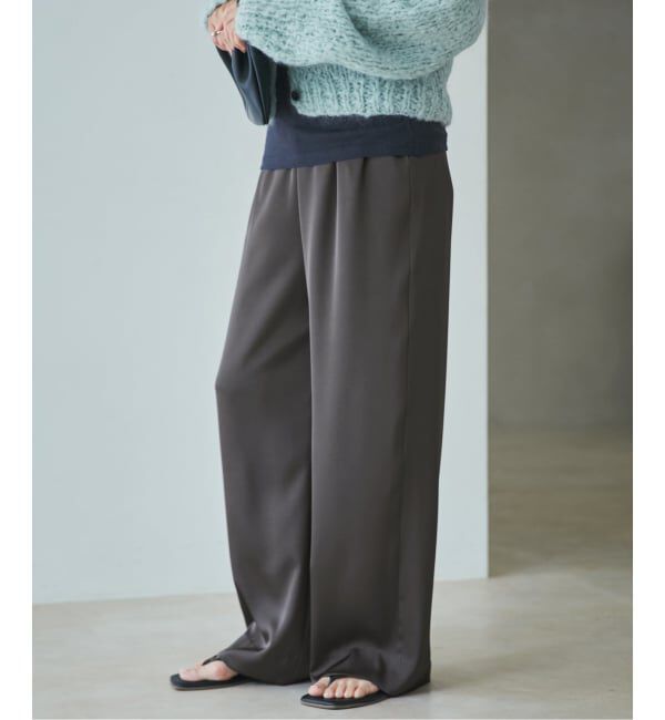 Plage「dull satin straight パンツ」|その他|