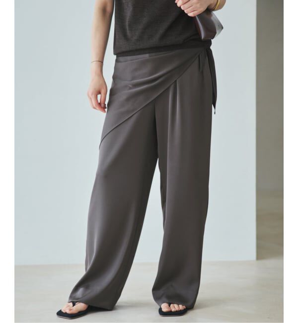 Plage「dull satin straight パンツ」|その他|