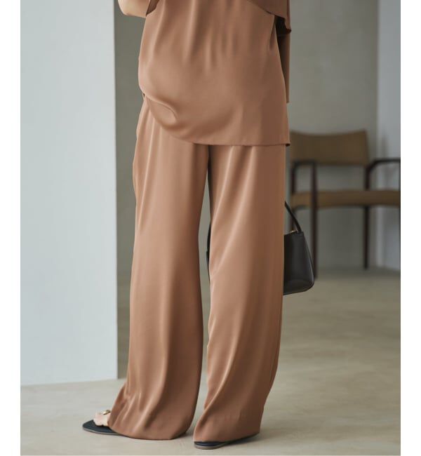 Plage「dull satin straight パンツ」|その他|