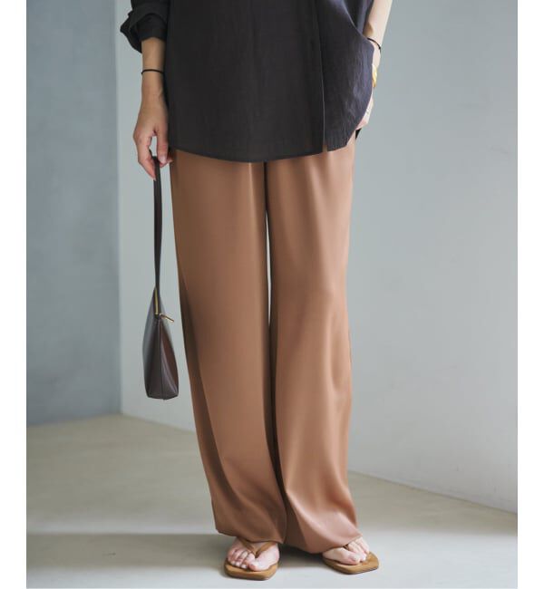 Plage「dull satin straight パンツ」|その他|