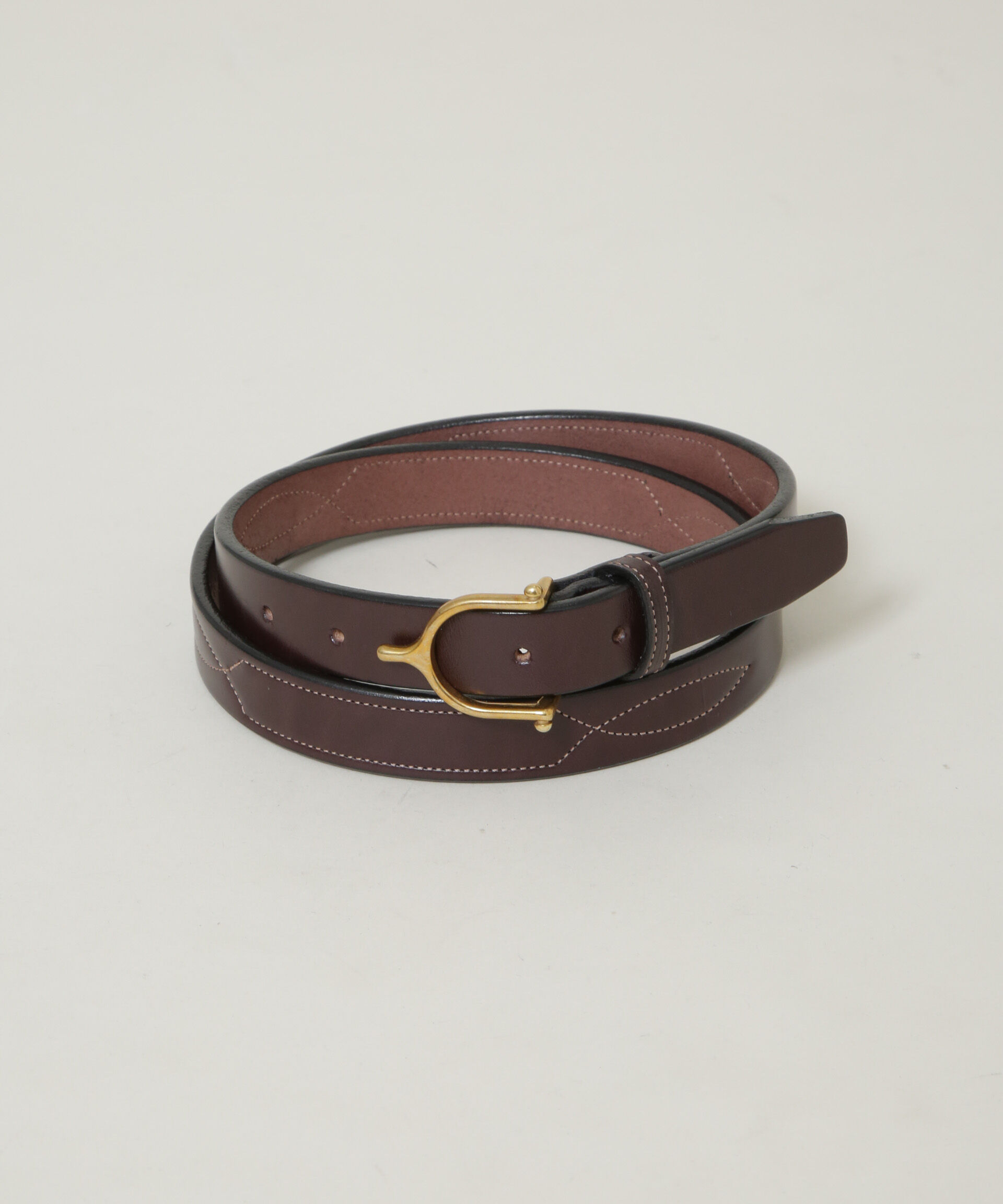 NANO universe「TORY LEATHER/別注 1 inch Spur Belt」|ベルト|ブラウン