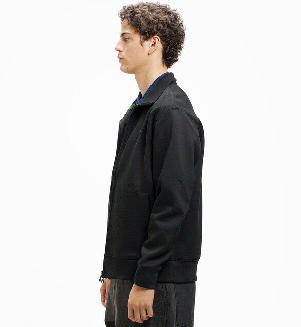 LACOSTE「鹿の子ダブルジップ ハイネック ドライバーズニット」|カーディガン|