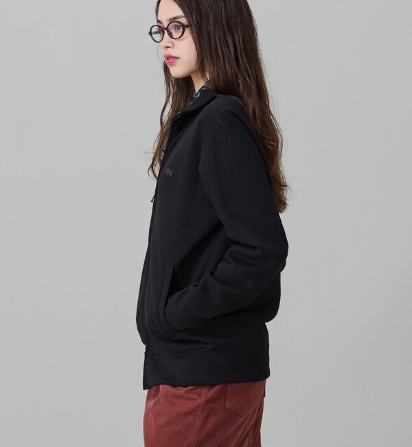 LACOSTE「鹿の子ダブルジップ ハイネック ドライバーズニット」|カーディガン|