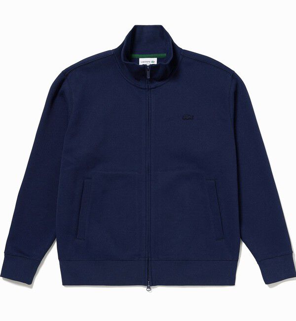 LACOSTE「鹿の子ダブルジップ ハイネック ドライバーズニット」|カーディガン|