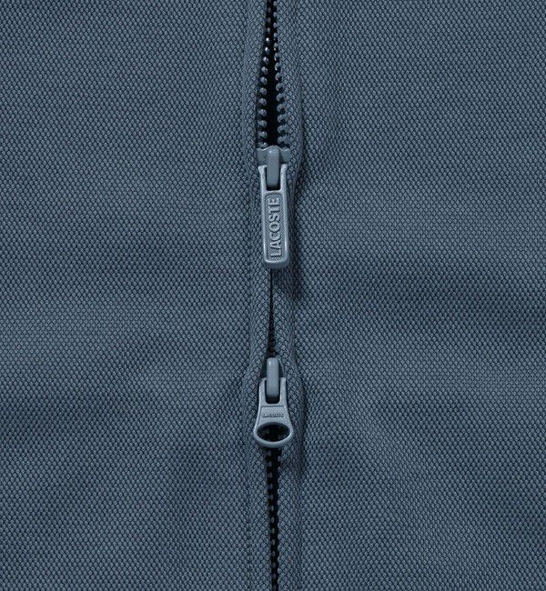 LACOSTE「鹿の子ダブルジップ ハイネック ドライバーズニット」|カーディガン|
