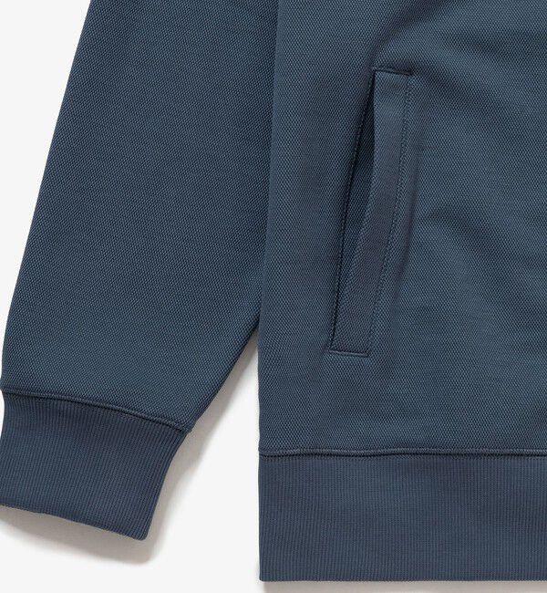 LACOSTE「鹿の子ダブルジップ ハイネック ドライバーズニット」|カーディガン|