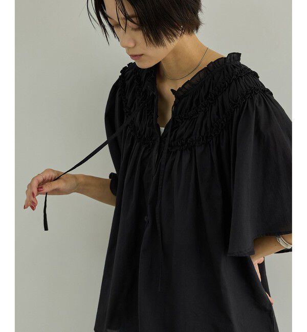 SALON adam et rope'「【crinkle crinkle crinkle】別注コットンブラウス」|シャツ・ブラウス|
