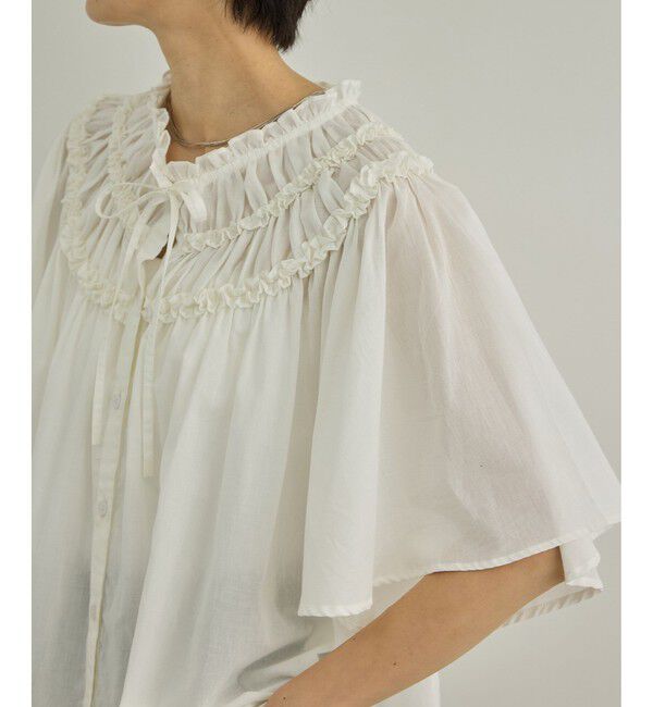 SALON adam et rope'「【crinkle crinkle crinkle】別注コットンブラウス」|シャツ・ブラウス|