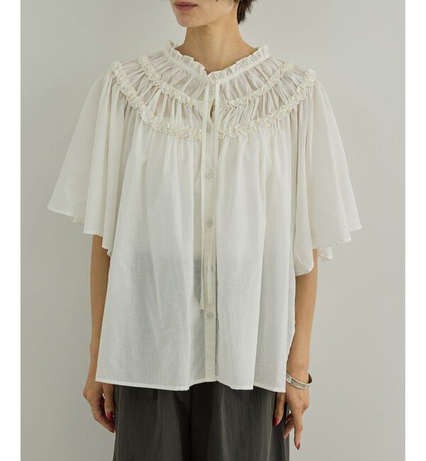 SALON adam et rope'「【crinkle crinkle crinkle】別注コットンブラウス」|シャツ・ブラウス|