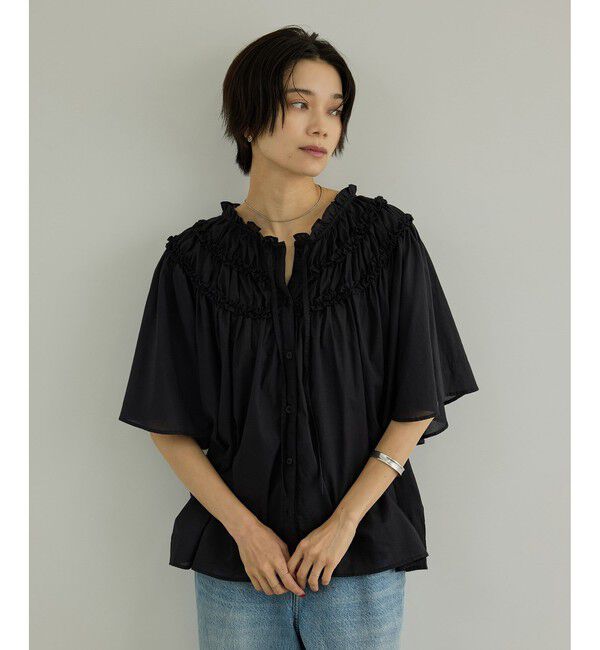 SALON adam et rope'「【crinkle crinkle crinkle】別注コットンブラウス」|シャツ・ブラウス|