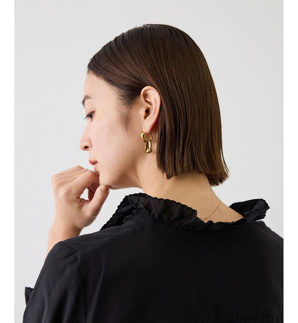ROPE「【J'aDoRe・一部店舗限定サイズ】エンブロイダリーフリルブラウス/イージーケア」|シャツ・ブラウス|