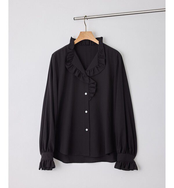 ROPE「【J'aDoRe・一部店舗限定サイズ】エンブロイダリーフリルブラウス/イージーケア」|シャツ・ブラウス|