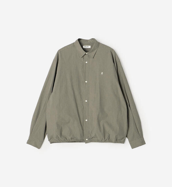 GYMPHLEX「Gymphlex | コットンタイプライター レギュラーカラーシャツ CHECK MEN」|シャツ・ブラウス|