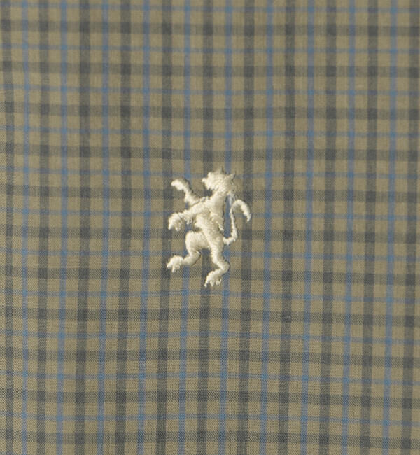 GYMPHLEX「Gymphlex | コットンタイプライター レギュラーカラーシャツ CHECK MEN」|シャツ・ブラウス|