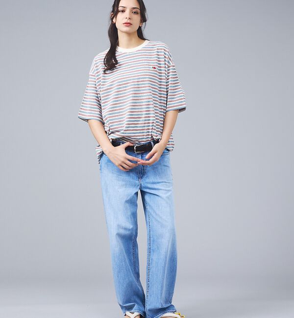 ABAHOUSE「【FRUIT OF THE LOOM/フルーツ・オブ・ザ・ルーム】ピーチ起毛ボー」|Tシャツ・カットソー|