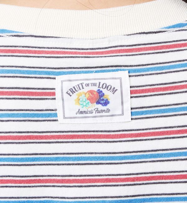 ABAHOUSE「【FRUIT OF THE LOOM/フルーツ・オブ・ザ・ルーム】ピーチ起毛ボー」|Tシャツ・カットソー|