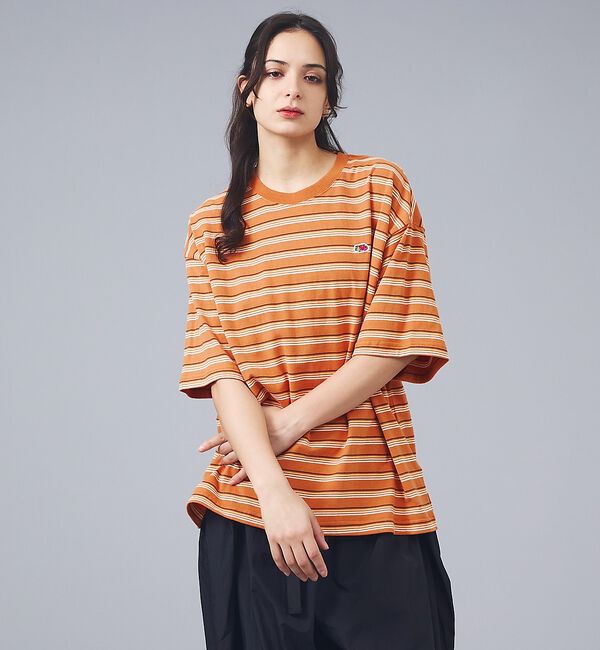ABAHOUSE「【FRUIT OF THE LOOM/フルーツ・オブ・ザ・ルーム】ピーチ起毛ボー」|Tシャツ・カットソー|オレンジ